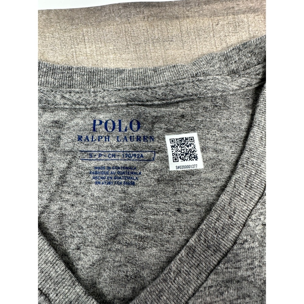 Polo‎ Ralph Lauren Shirt Mens Size Small Heather Gray Short Sleeve Cotton Casual - Picture 3 of 9